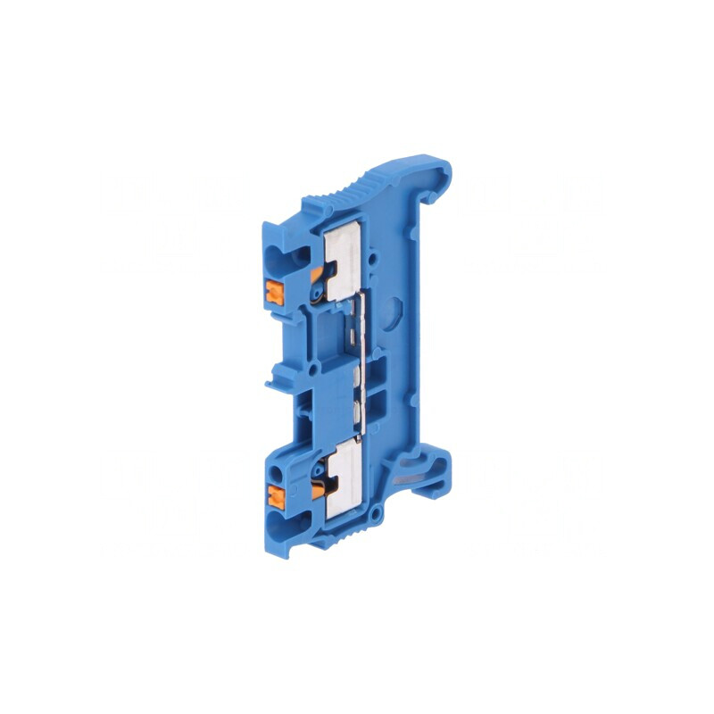 Conector Albastru pentru Șine 0,14-1,5mm2, 2 Borne | Electronic-mag.ro | Componente Electronice