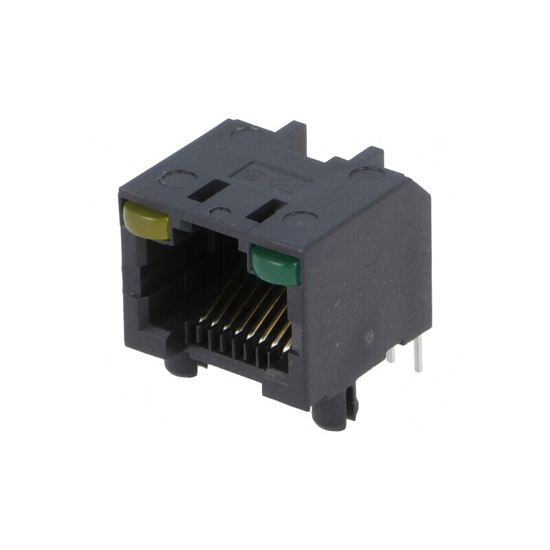 Soclu RJ45 8P8C Cat5 cu LED | Electronic-mag.ro | Componente Electronice Soclu RJ45 8P8C Cat5 cu LED | Electronic-mag.ro | Componente Electronice