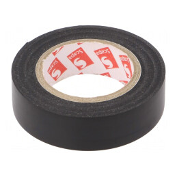 Bandă Electroizolantă 15mm x 10m Neagră | Electronic-mag.ro | Componente Electronice