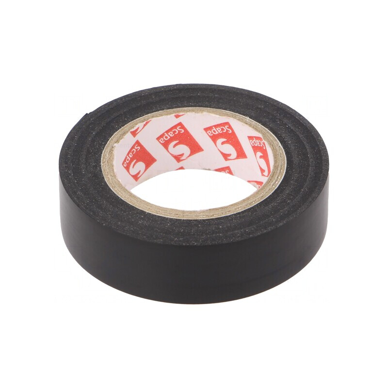 Bandă Electroizolantă 15mm x 10m Neagră | Electronic-mag.ro | Componente Electronice