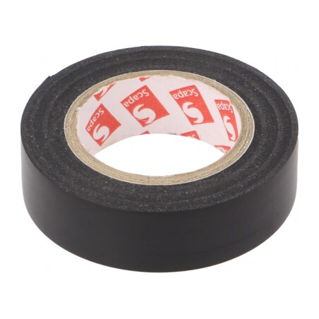 Bandă Electroizolantă 15mm x 10m Neagră | Electronic-mag.ro | Componente Electronice