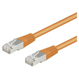 Patch Cord Ethernet SF/UTP Cat5e 0.5m Portocaliu | Electronic-mag.ro | Componente Electronice
