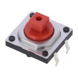Microîntrerupător TACT SPST 0,05A 12V THT 7,3mm | Electronic-mag.ro | Componente Electronice