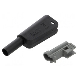 Carcasa Neagră 32A pentru Mufe Banană 55,4mm | Electronic-mag.ro | Componente Electronice