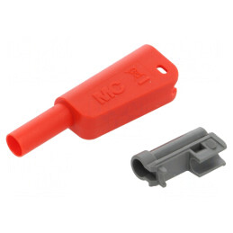 Carcasa Roșie 32A 55,4mm pentru Mufe Banană | Electronic-mag.ro | Componente Electronice