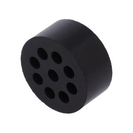 Insert Psetupă 4mm M32 IP54 Cauciuc NBR 9 Orificii | Electronic-mag.ro | Componente Electronice