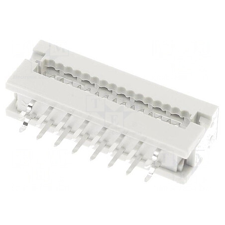 Adaptor IDC 16 PIN pentru cablu-bandă 1,27mm THT | Electronic-mag.ro | Componente Electronice