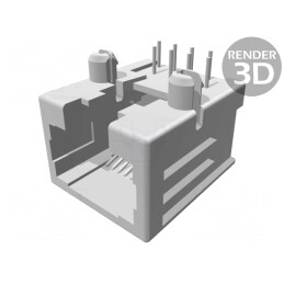 Soclu RJ45 8p8c pentru PCB THT 11.5mm | Electronic-mag.ro | Componente Electronice