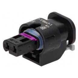 Conector Auto MCON 1.2 Mamă 2 Pini Negru | Electronic-mag.ro | Componente Electronice