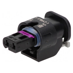 Conector Auto MCON 1.2 Mamă 2 Pini Negru