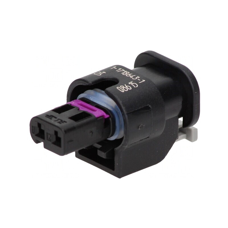 Conector Auto MCON 1.2 Mamă 2 Pini Negru | Electronic-mag.ro | Componente Electronice