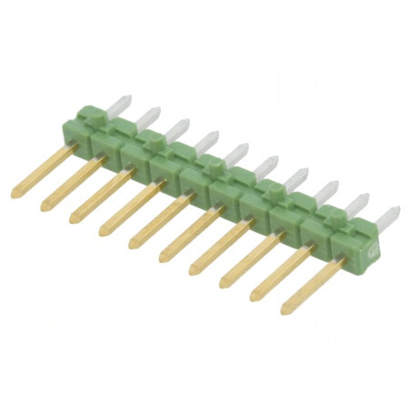 Conector pini tată 10 pini drept 2,54mm AMPMODU MOD II | Electronic-mag.ro | Componente Electronice