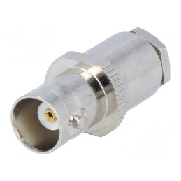 Mufă BNC Mamă 75Ω pentru Cablu RG59 | Electronic-mag.ro | Componente Electronice