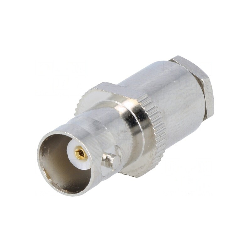 Mufă BNC Mamă 75Ω pentru Cablu RG59 | Electronic-mag.ro | Componente Electronice