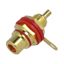 Conector RCA Mamă Aurit pentru Panou | Electronic-mag.ro | Componente Electronice