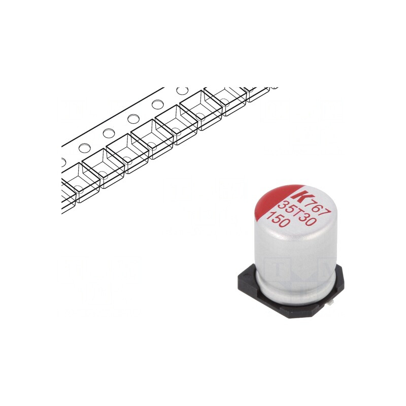 Condensator Polimeric Low ESR 150uF 35V SMD | Electronic-mag.ro | Componente Electronice Condensator Polimeric Low ESR 150uF 35V SMD | Electronic-mag.ro | Componente Electronice
