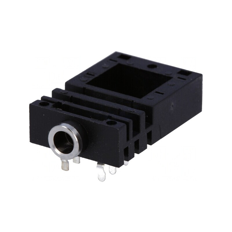 Soclu Jack 3,5mm Mamă Unghi 90° THT | Electronic-mag.ro | Componente Electronice