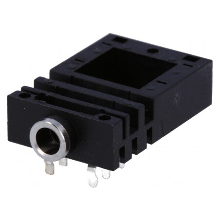 Soclu Jack 3,5mm Mamă Unghi 90° THT | Electronic-mag.ro | Componente Electronice