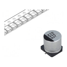 Condensator Hibrid 270uF 35VDC SMD 20mΩ 10000h | Electronic-mag.ro | Componente Electronice