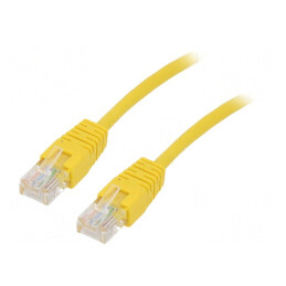Patch Cable U/UTP Cat5e Yellow 2m | Electronic-mag.ro | Componente Electronice