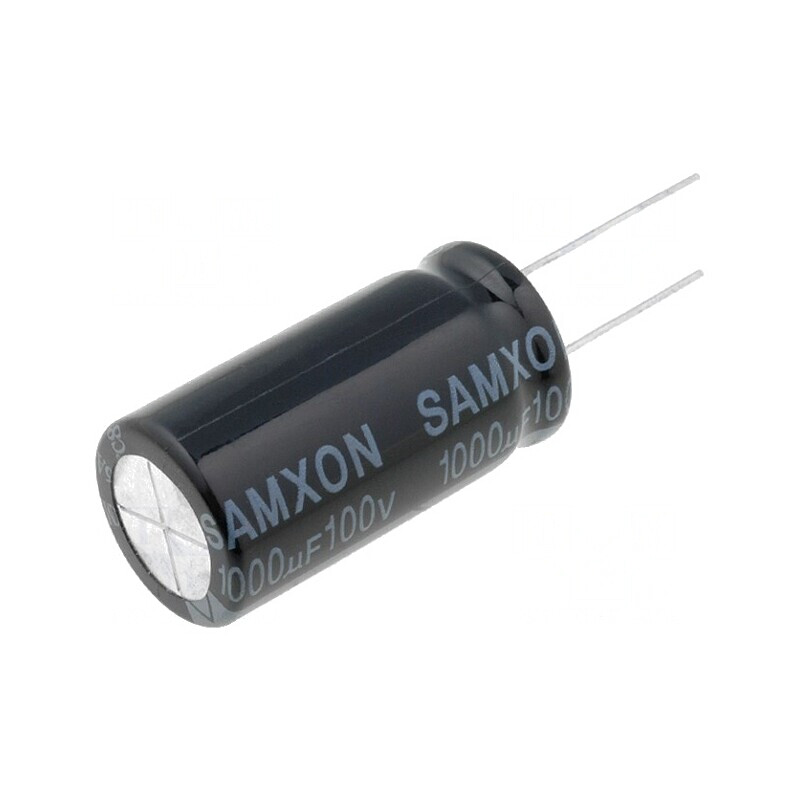 Condensator Electrolitic THT 1mF 100VDC 18x40mm 20% | Electronic-mag.ro | Componente Electronice