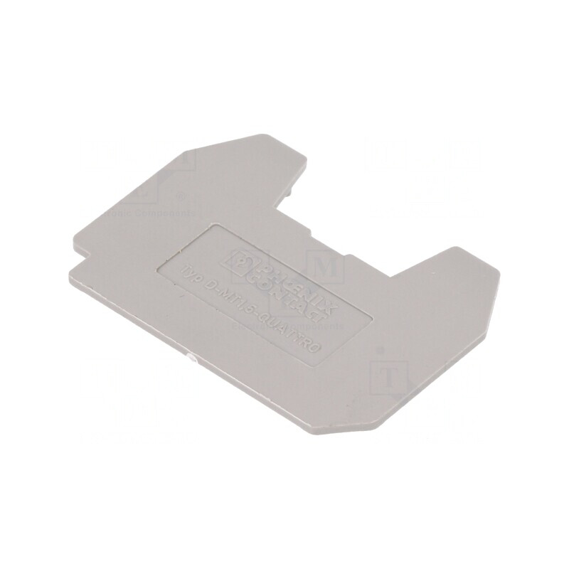 Capac final gri poliamidă 1mm | Electronic-mag.ro | Componente Electronice