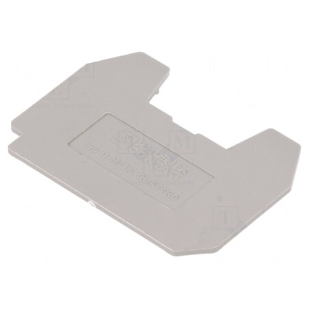 Capac final gri poliamidă 1mm | Electronic-mag.ro | Componente Electronice