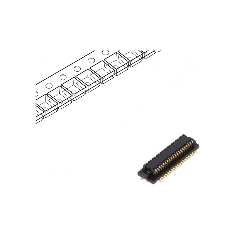 Conector PCB-PCB Mamă 40 PIN 0,5mm Aurit SMT | Electronic-mag.ro | Componente Electronice Conector PCB-PCB Mamă 40 PIN 0,5mm Aurit SMT | Electronic-mag.ro | Componente Electronice