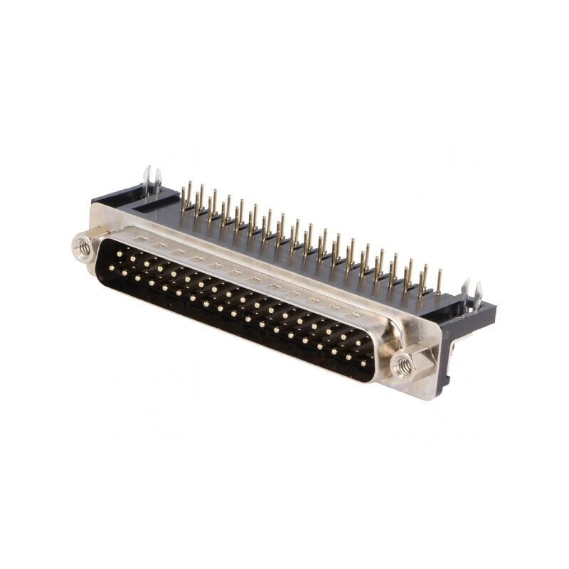 Conector D-Sub 37-Pin Soclu Tată 90° THT UNC 4-40 | Electronic-mag.ro | Componente Electronice