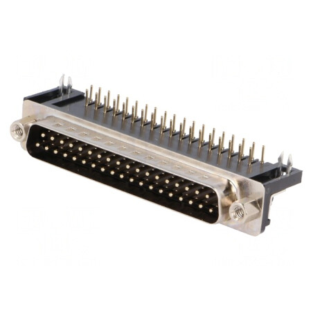 Conector D-Sub 37-Pin Soclu Tată 90° THT UNC 4-40 | Electronic-mag.ro | Componente Electronice