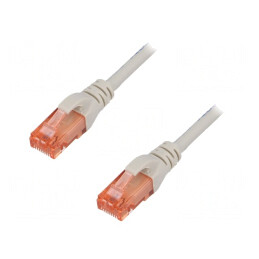 Patch cord Ethernet Cat6 0,25m LSZH Gri | Electronic-mag.ro | Componente Electronice