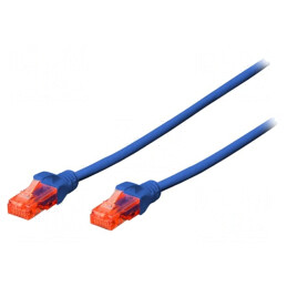 Patch Cord UTP Cat6 Albastru 0.25m | Electronic-mag.ro | Componente Electronice