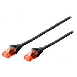 Patch Cord Ethernet Negru 0.25m Cat6 | Electronic-mag.ro | Componente Electronice