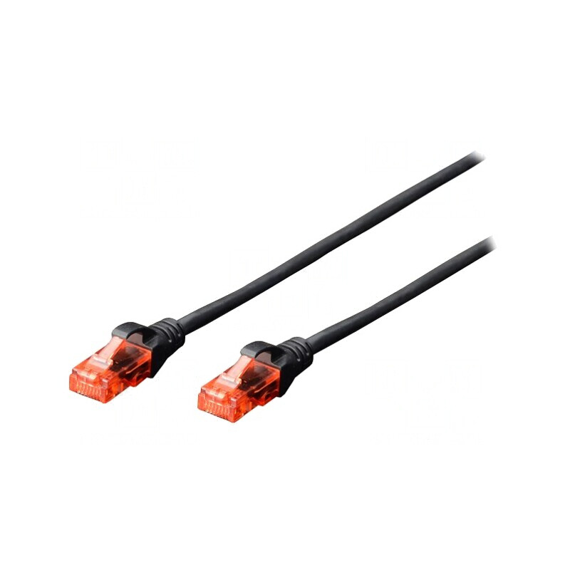 Patch Cord Ethernet Negru 0.25m Cat6 | Electronic-mag.ro | Componente Electronice