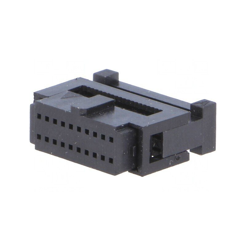 Mufă IDC mamă 20 PIN pentru cablu-bandă 0.635mm Gold Flash | Electronic-mag.ro | Componente Electronice