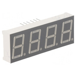 Afișaj LED 7 Segmente 14.2mm 4 Digiti Roșu Catod | Electronic-mag.ro | Componente Electronice