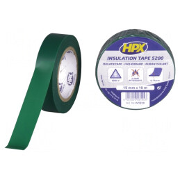 Bandă Electroizolantă Verde 15mm x 10m | Electronic-mag.ro | Componente Electronice