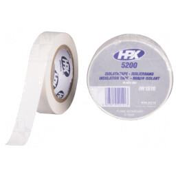 Bandă Electroizolantă Albă 15mm x 10m | Electronic-mag.ro | Componente Electronice