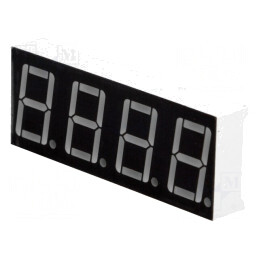Afișaj LED 7 Segmente 14,2mm Verde 4 Digits | Electronic-mag.ro | Componente Electronice