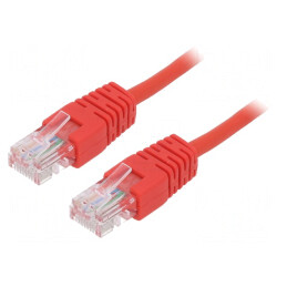 Patch cord UTP Cat5e 2m Roșu | Electronic-mag.ro | Componente Electronice