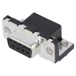 Conector D-Sub 9-Pin Soclu Mamă PCB 90° | Electronic-mag.ro | Componente Electronice