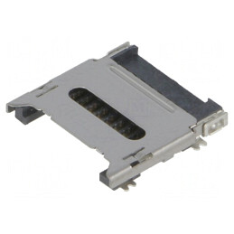 Conector pentru carduri microSD auriu SMT