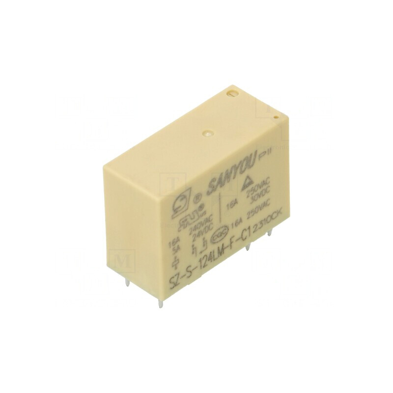 Releu Electromagnetic SPST-NO 24VDC 16A | Electronic-mag.ro | Componente Electronice