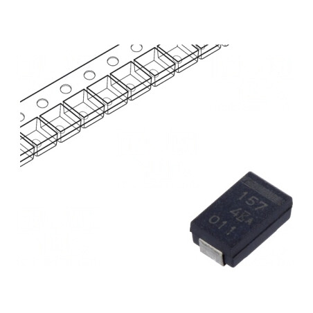 Condensator tantal-polimer 150uF 4V SMD | Electronic-mag.ro | Componente Electronice