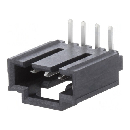 Soclu cablu-placă tată 2.54mm 4 pini THT cositorit | Electronic-mag.ro | Componente Electronice