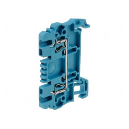 Conector de Șine 1,5mm2 Piste 1 Bornă 2 Albastru Wemid | Electronic-mag.ro | Componente Electronice