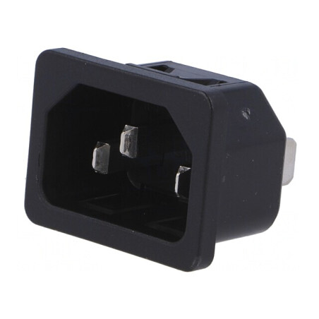 Conector Alimentare AC 10A 250V IEC 60320 | Electronic-mag.ro | Componente Electronice
