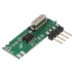 Receptor RF AM ASK/ OOK 433,92MHz -114dBm 1,8-3,6VDC