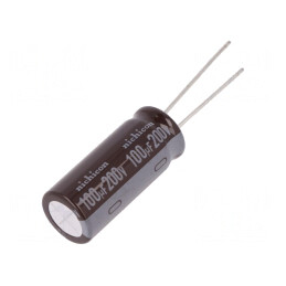 Condensator Electrolitic THT 100uF 200VDC | Electronic-mag.ro | Componente Electronice