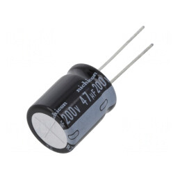 Condensator electrolitic THT 47uF 200V 16x20mm | Electronic-mag.ro | Componente Electronice